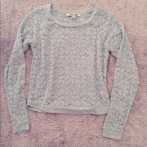 Forever 21 Blue Lace Shirt
